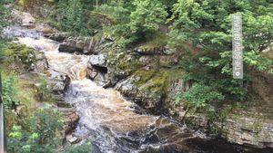 Watching the Clunie Water from The Bothy Braemar.